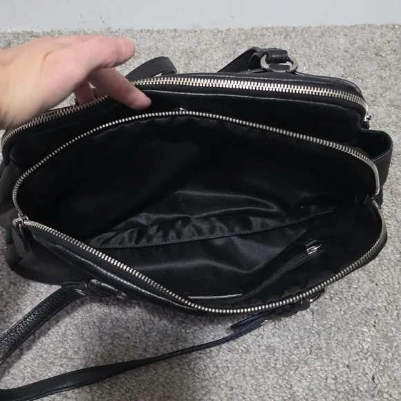 Coach Y2K Penelope Pebbled Leather Satchel Shoulder Bag Black Turnlock - Picture 9 of 13